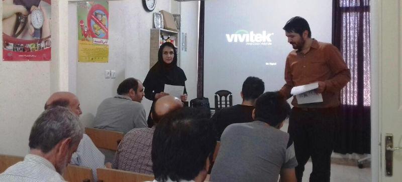 آزمون دوره اول در آموزشگاه بهداشت اصناف سیب سلامت برگزار شد